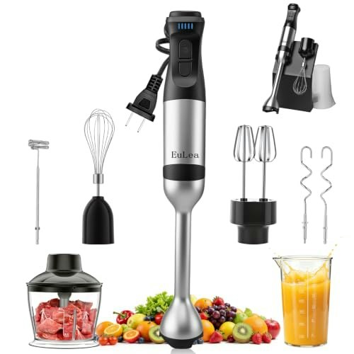 EuLea 8-in-1 1,200W 5-Speed Immersion Blender Kit: $45.59 EuLea 8-in-1 1,200W 5-Speed Immersion Blender Kit: $45.59