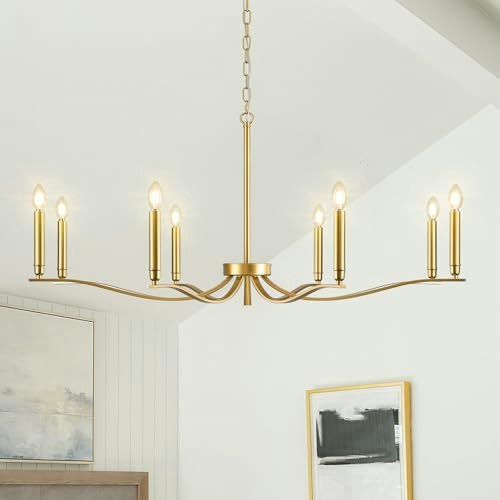 FookChak 8-Light Brass Chandelier: $111.99 FookChak 8-Light Brass Chandelier: $111.99