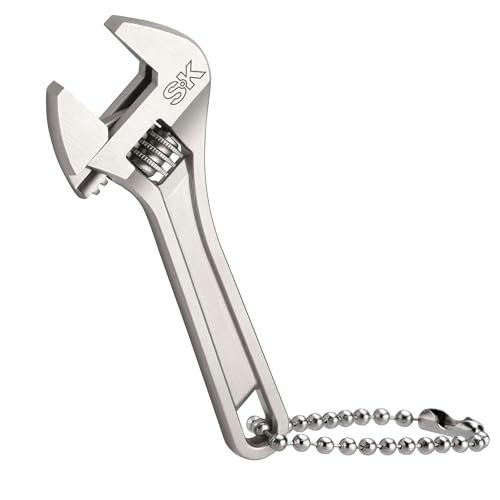 SK 2.5-Inch Adjustable Wrench Keychain: $6.99