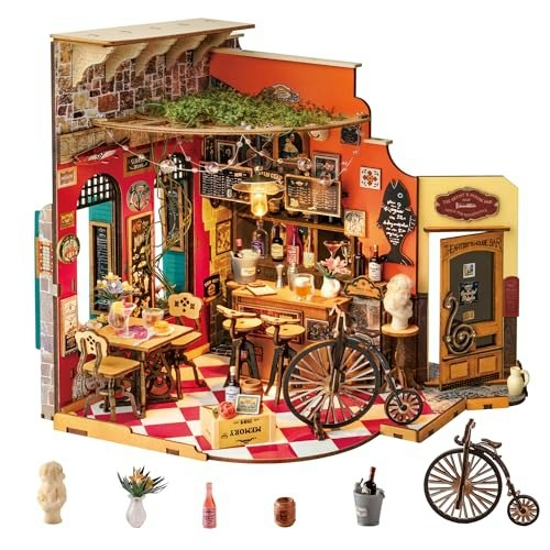 Rolife Bar DIY Miniature House Kit with LED Light: $29.99 Rolife Bar DIY Miniature House Kit with LED Light: $29.99