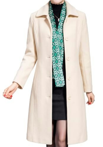 Jenkoon Women's Wool Trench Coat: $47.98 Jenkoon Women's Wool Trench Coat: $47.98