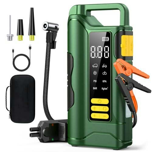 6,000A 160-PSI Jump Starter and Air Compressor: $89.99 6,000A 160-PSI Jump Starter and Air Compressor: $89.99