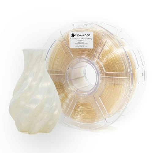 Cookiecad 1kg 1.75mm Translucent Glitter Gold Dust PETG Filament: $27.96 Cookiecad 1kg 1.75mm Translucent Glitter Gold Dust PETG Filament: $27.96