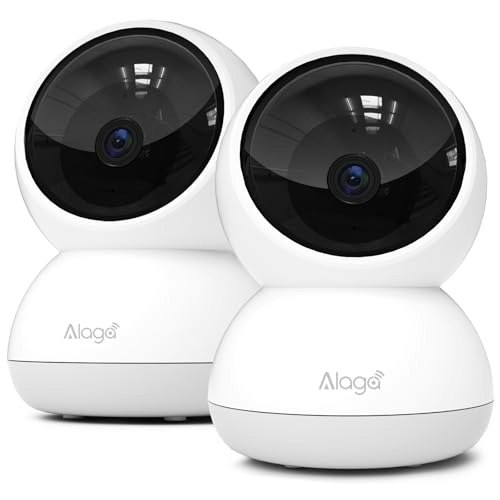 Alaga Indoor 3K Pan/Tilt Security Camera 2-Pack: $31.34
