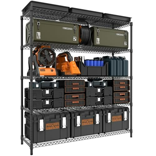 M MZG 3,500-lb. 5-Tier Adjustable Metal Storage Shelving Unit: $207.99 M MZG 3,500-lb. 5-Tier Adjustable Metal Storage Shelving Unit: $207.99