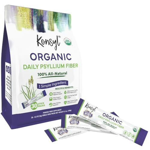 Konsyl Organic Psyllium Husk Powder 30-Pack: $15.19