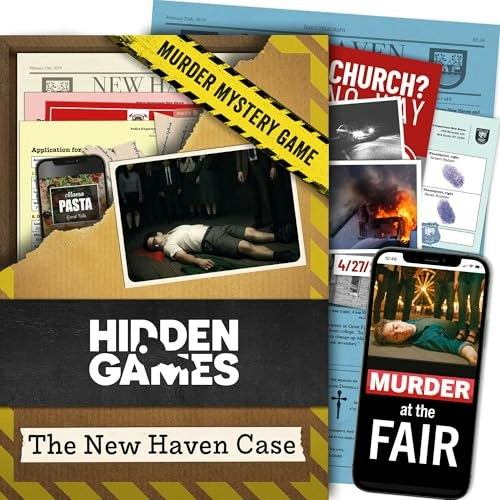 Hidden Games The New Haven Case Murder Mystery Game: $14.99 Hidden Games The New Haven Case Murder Mystery Game: $14.99