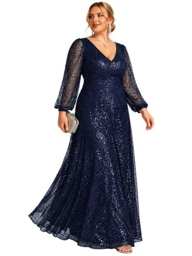 Ever-Pretty Women's Long Sleeve Plus Size Formal Evening Gown: $87.99 Ever-Pretty Women's Long Sleeve Plus Size Formal Evening Gown: $87.99
