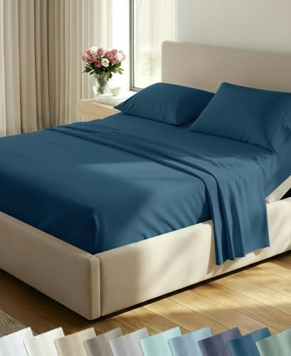 California Design Den 5-Piece Split King Cotton Sateen Sheet Set: $59.19 California Design Den 5-Piece Split King Cotton Sateen Sheet Set: $59.19