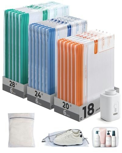 BAGSMART Travel Vacuum Bags 21-Piece Kit with Electric Pump: $28.79 BAGSMART Travel Vacuum Bags 21-Piece Kit with Electric Pump: $28.79