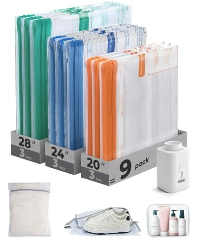 BAGSMART Travel Vacuum Bags with Electric Pump 12-Pack: $20.79 BAGSMART Travel Vacuum Bags with Electric Pump 12-Pack: $20.79