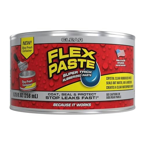 Flex Paste Rubberized Waterproof Sealant 0.5-Quart: $11.99 Flex Paste Rubberized Waterproof Sealant 0.5-Quart: $11.99