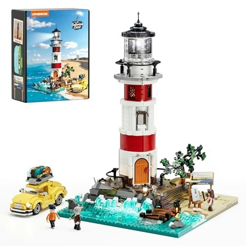 Lumibricks Sunrise Lighthouse Building Set 1,632-Piece: $67.99