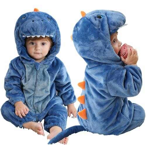 Michley Unisex Animal Hooded Romper: $19.99 Michley Unisex Animal Hooded Romper: $19.99