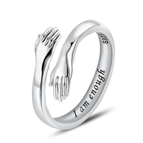 Lovecom Sterling Silver Adjustable Hug Ring: $21.59 Lovecom Sterling Silver Adjustable Hug Ring: $21.59
