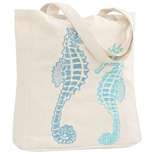 Perseverance Trade Embroidered Canvas Beach Tote Bag: $12.79 Perseverance Trade Embroidered Canvas Beach Tote Bag: $12.79