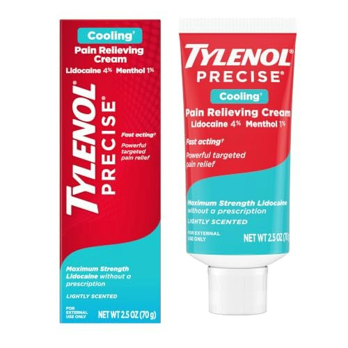 Tylenol Precise 4% Lidocaine & 1% Menthol Cooling Cream 2.5-oz.: $8.97 Tylenol Precise 4% Lidocaine & 1% Menthol Cooling Cream 2.5-oz.: $8.97
