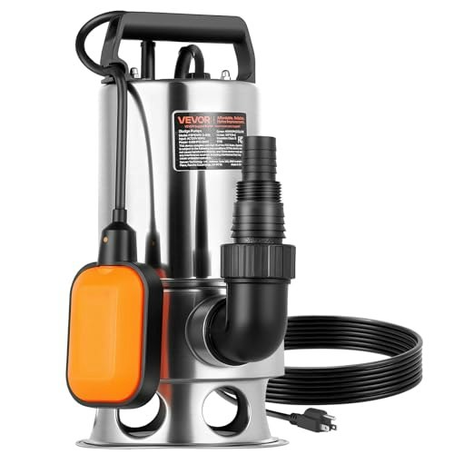 Vevor 0.68 HP 4,000 GPH Submersible Sump Pump: $67.90