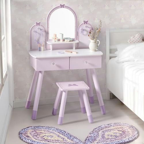 Robud Kids Vanity Table and Chair Set: $64.15 Robud Kids Vanity Table and Chair Set: $64.15