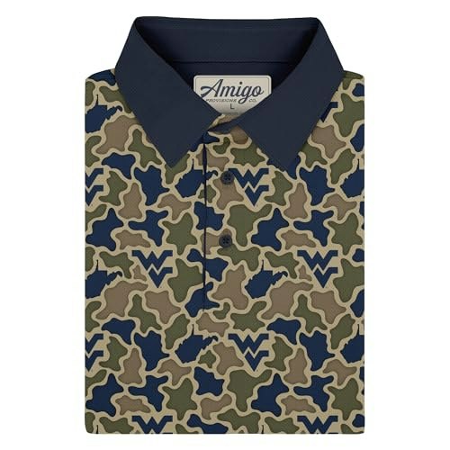 Amigo West Virginia Mountaineers Polo Shirt: $32.84 Amigo West Virginia Mountaineers Polo Shirt: $32.84