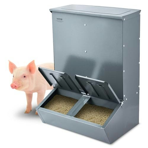 Vevor 3.7-Bushel Double Door Hog Feeder: $122.32 Vevor 3.7-Bushel Double Door Hog Feeder: $122.32