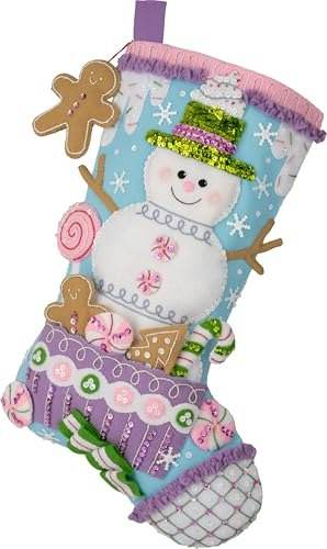 Bucilla Snowman's Candy Confections 18-Inch Felt Stocking Kit: $32.48 Bucilla Snowman's Candy Confections 18-Inch Felt Stocking Kit: $32.48