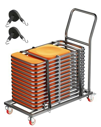 Vevor 25-Chair Folding Chair Storage Dolly: $63.70