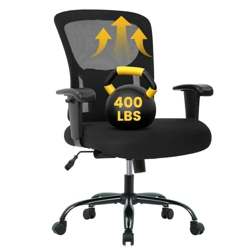 Big and Tall 400lb Ergonomic Mesh Office Chair: $93.49