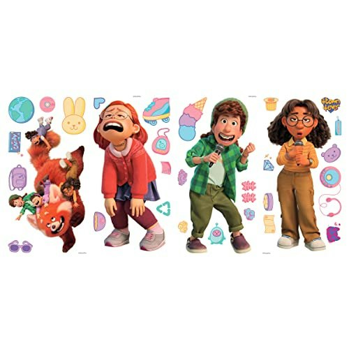 RoomMates Disney Pixar Turning Red Peel and Stick Wall Decals: $12.74 RoomMates Disney Pixar Turning Red Peel and Stick Wall Decals: $12.74