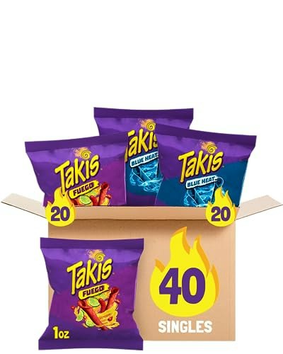 Takis Variety 40-Count Rolled Tortilla Chips: $15.28