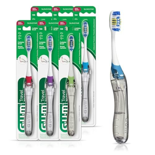 GUM Folding Travel Toothbrush 6-Pack: $9.99