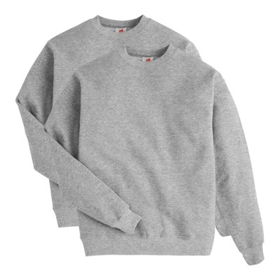 Hanes Men's EcoSmart Fleece Sweatshirt 2-Pack for $14 + free shipping w/ Prime