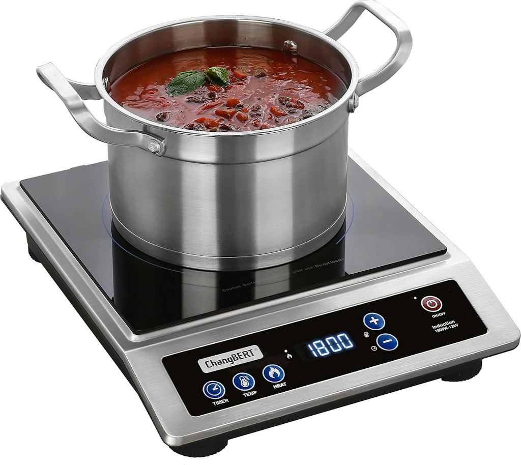 ChangBERT Induction Cooktop Commercial Grade 8" Portable Burner: $95 w/ Prime
