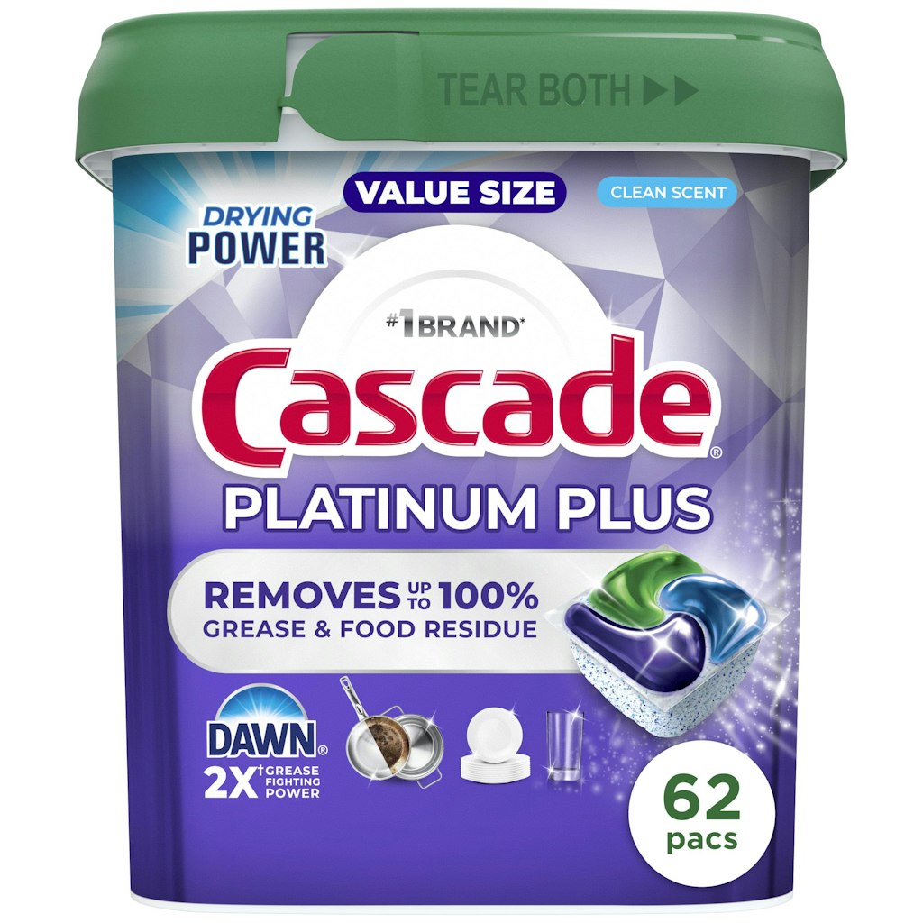 Cascade Platinum Plus Dishwasher Pods 62-Count: $17 w/ Prime Cascade Platinum Plus Dishwasher Pods 62-Count: $17 w/ Prime