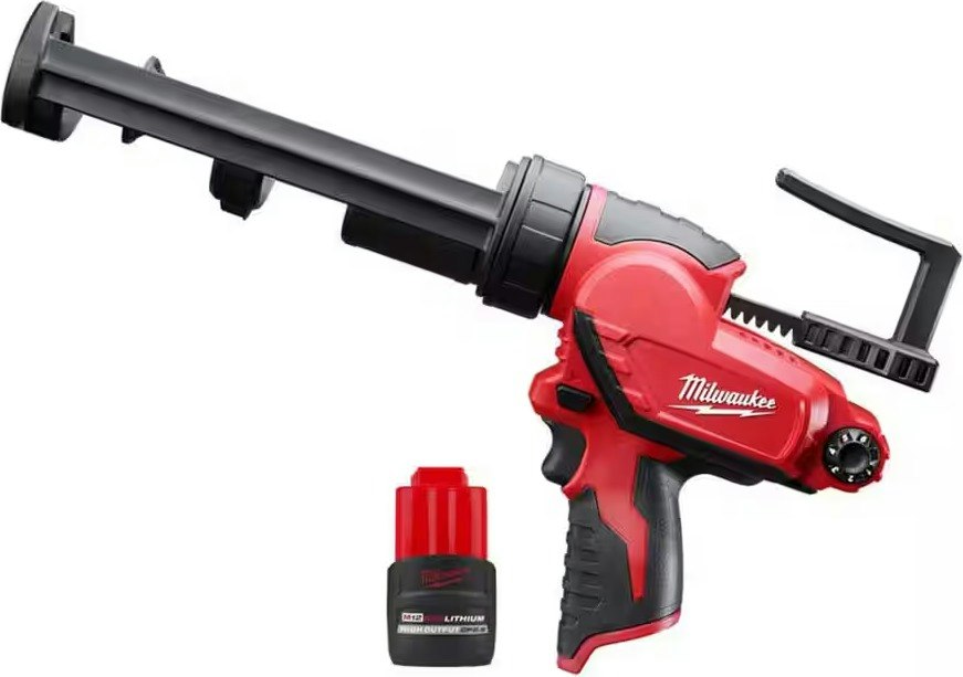 Milwaukee M12 12V Cordless 10-oz. Adhesive & Caulk Gun Kit: $179 Milwaukee M12 12V Cordless 10-oz. Adhesive & Caulk Gun Kit: $179