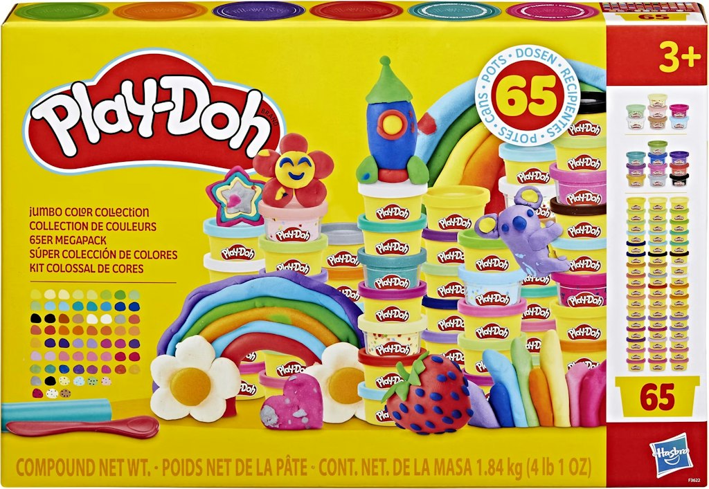 Play-Doh Jumbo Color Collection 65-Pack: $10 Play-Doh Jumbo Color Collection 65-Pack: $10