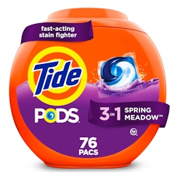 Tide PODS 3-in-1 Spring Meadow Laundry Detergent Pacs, 76-Count for $16 w/ Prime + free shipping