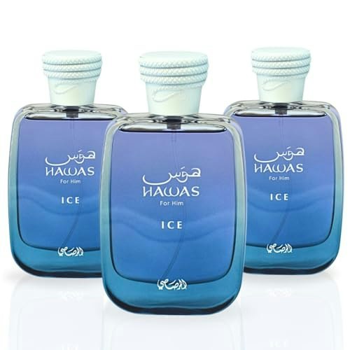 Rasasi Hawas Ice Eau de Parfum 100ml 3-Pack: $85 Rasasi Hawas Ice Eau de Parfum 100ml 3-Pack: $85