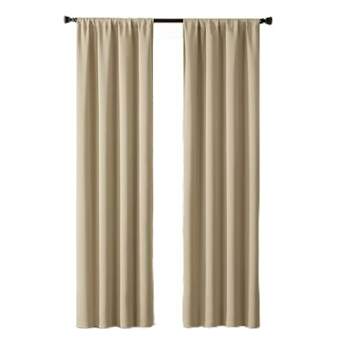 Eclipse Darrell 37" x 95" Blackout Rod Pocket Curtain: $21.53 Eclipse Darrell 37" x 95" Blackout Rod Pocket Curtain: $21.53