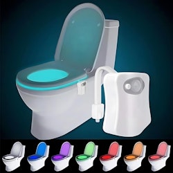 Motion Sensor Toilet Night Light for $3 + free shipping w/ $25