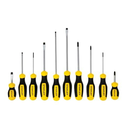 Stanley 10-Piece Cross-Tip and Slotted Screwdriver Set: $17.60 Stanley 10-Piece Cross-Tip and Slotted Screwdriver Set: $17.60