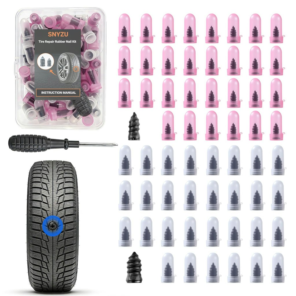 61-Piece Tire Repair Rubber Nail Kit: $9.99 w/ Prime