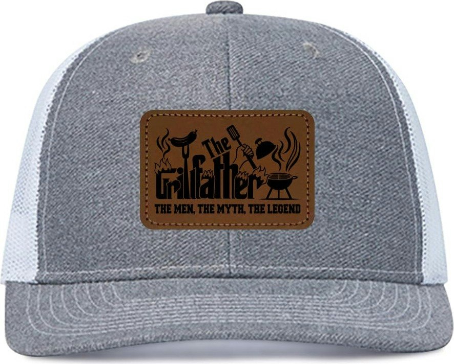 Men's "The Grillfather" Trucker Hat: 1-cent Men's "The Grillfather" Trucker Hat: 1-cent