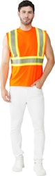 Men's Hi-Vis Safety Muscle Shirt: 1-cent + free shipping w/ $25