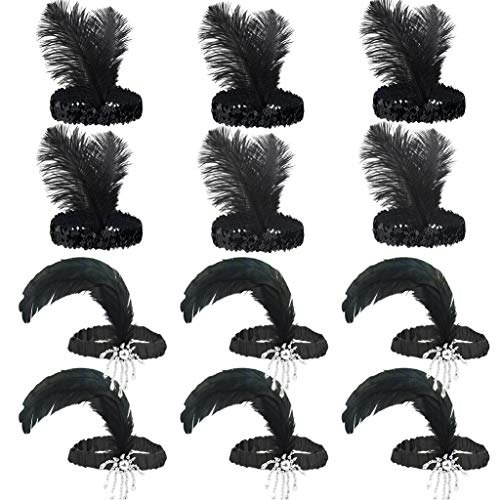 Tongcloud 1920s Flapper Headband 12-Pack: $13.99
