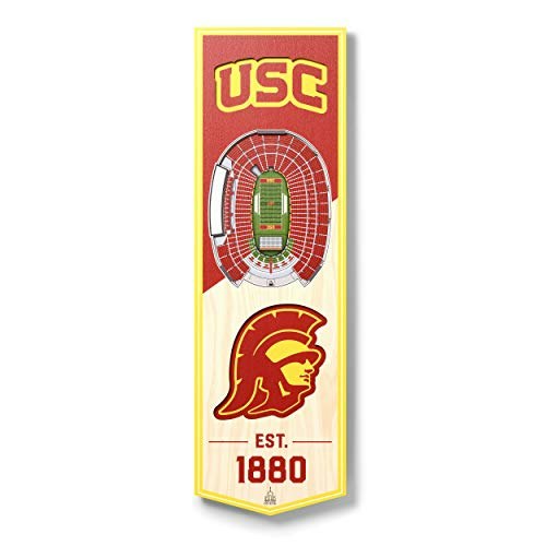 YouTheFan NCAA USC Trojans 6" x 19" 3D Fan Banner: $17.09