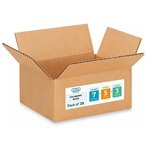 IDL Packaging 7" x 5" x 3" Moving and Shipping Boxes 25-Pack: $50.35