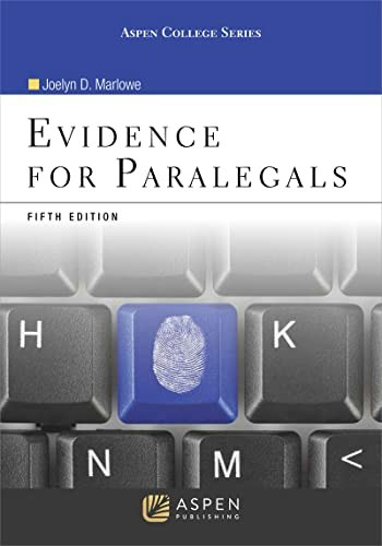 Evidence for Paralegals: $123.22 Evidence for Paralegals: $123.22