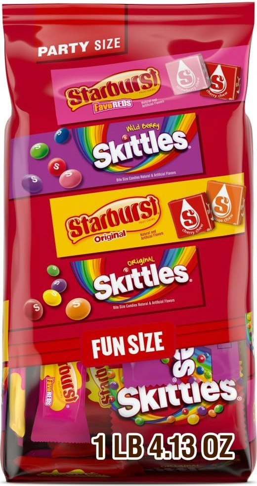Skittles and Starburst Fun Size 20-oz. Variety Bag: $8.04 w/ Prime Skittles and Starburst Fun Size 20-oz. Variety Bag: $8.04 w/ Prime