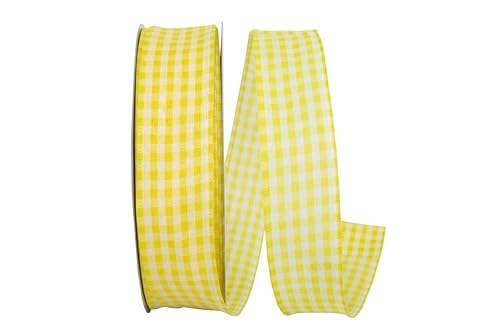 Reliant Ribbon 1.5-Inch x 50-Yard Gingham Wired Edge Ribbon: $18.36